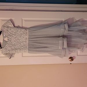 Girl's speechless Walkthrough Big Girls blue dress 3XL plus